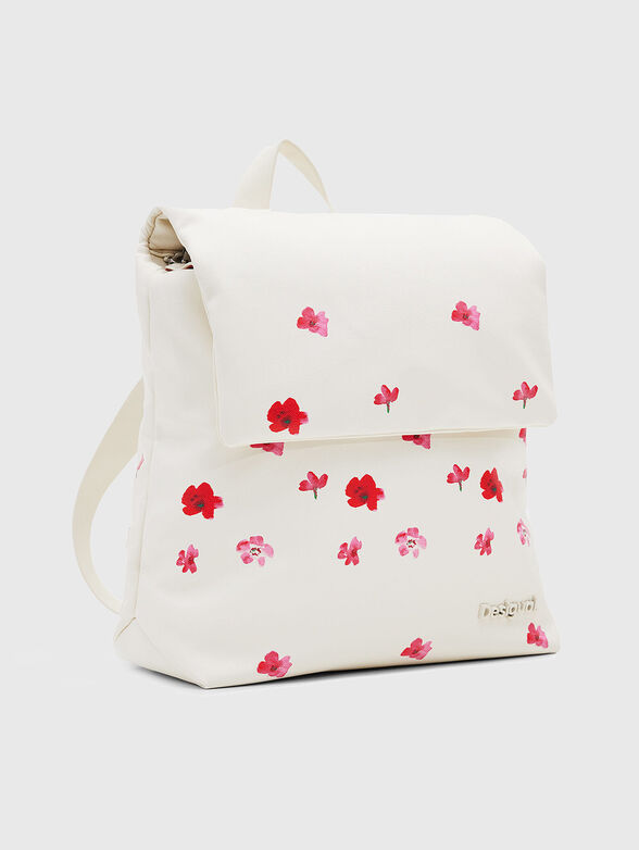 Backpack with floral accents - 4