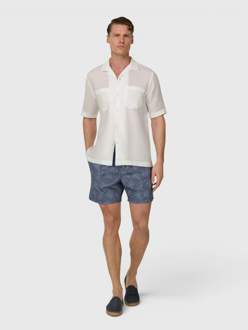 Beach shorts with floral motifs - 3