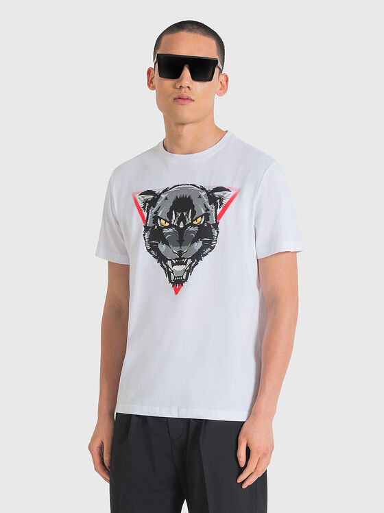 T-shirt with contrast print - 1