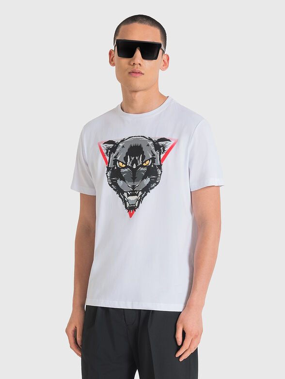 T-shirt with contrast print - 1