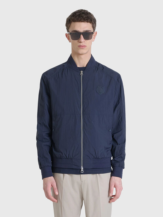 Бомбър яке в тъмносин цвят с патч  - 1