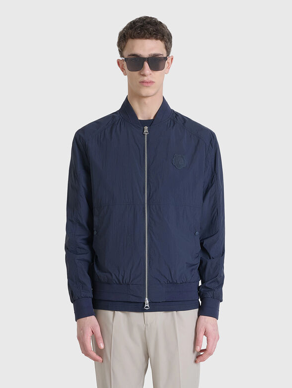 Dark blue bomber jacket with patch  - 1