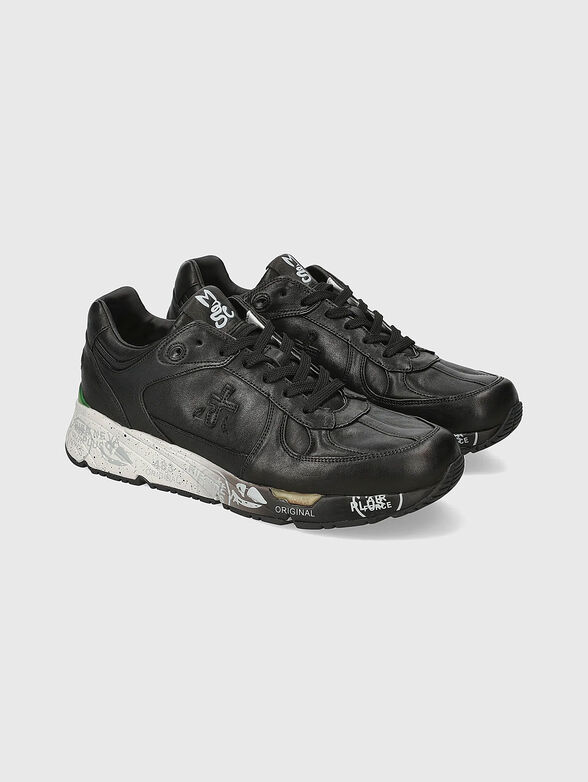 MASE  leather sports shoes with logo - 2