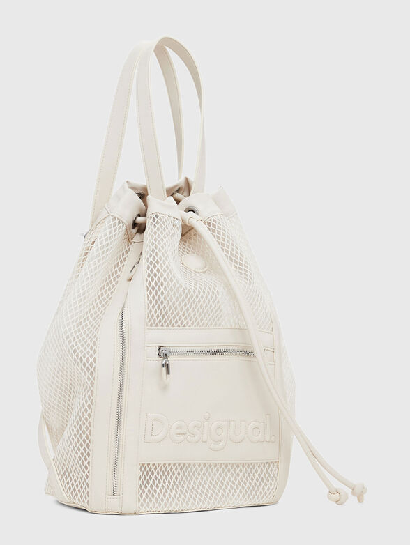 Blue backpack with mesh details - 4