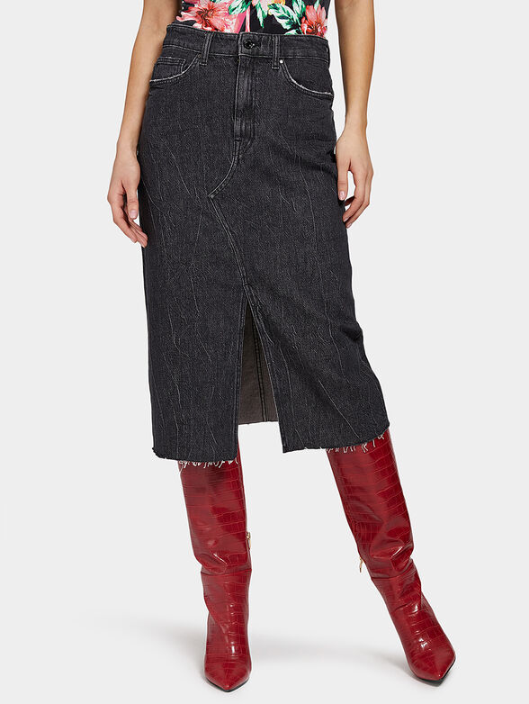 NOELIA denim midi skirt - 1