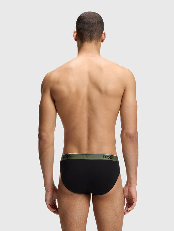 Set of three pairs of briefs with a logo - 3