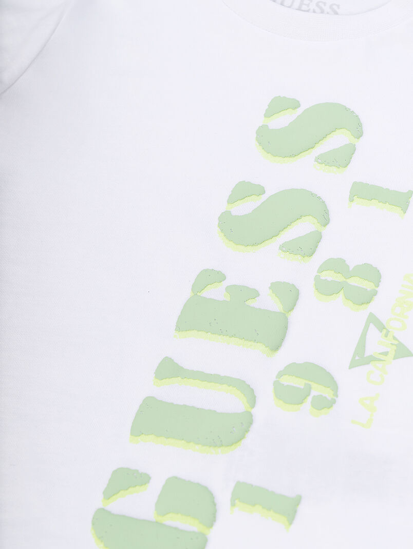 White T-shirt with logo print - 3