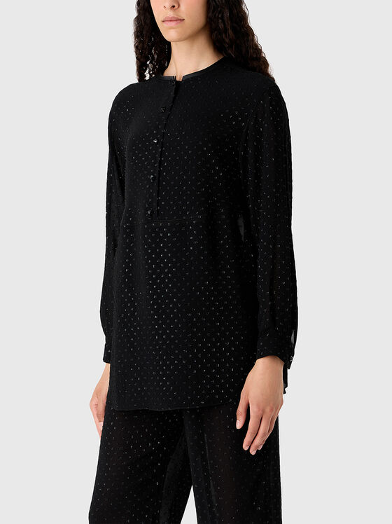 Black shirt with shimmer effect - 1