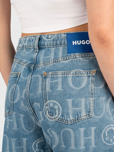 ELYAH light blue jeans with print - 3