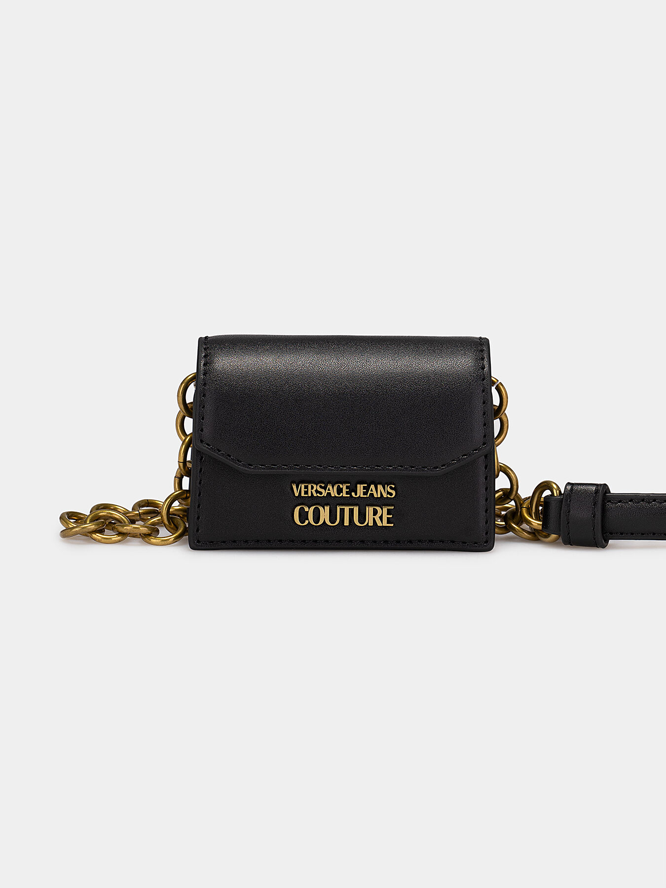 VERSACE JEANS★Couture Black ファスナーカード ホルダー Logo Card Holder Black,Print | VERSACE US