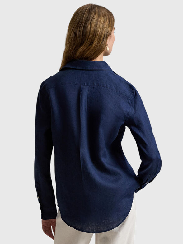 Long-sleeved linen shirt - 3