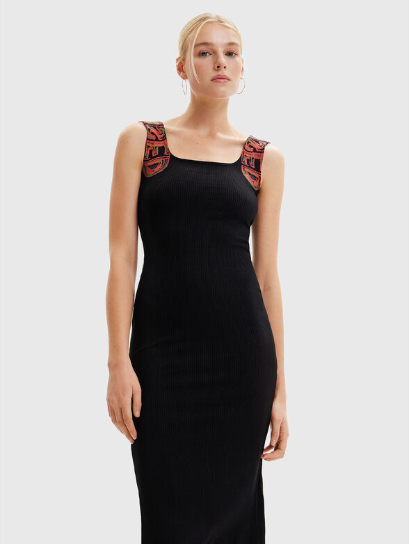 LOGO dress with accents straps - 4