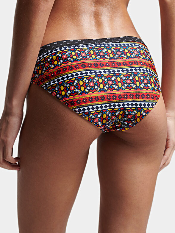 Bikini bottom with multicolor print - 2