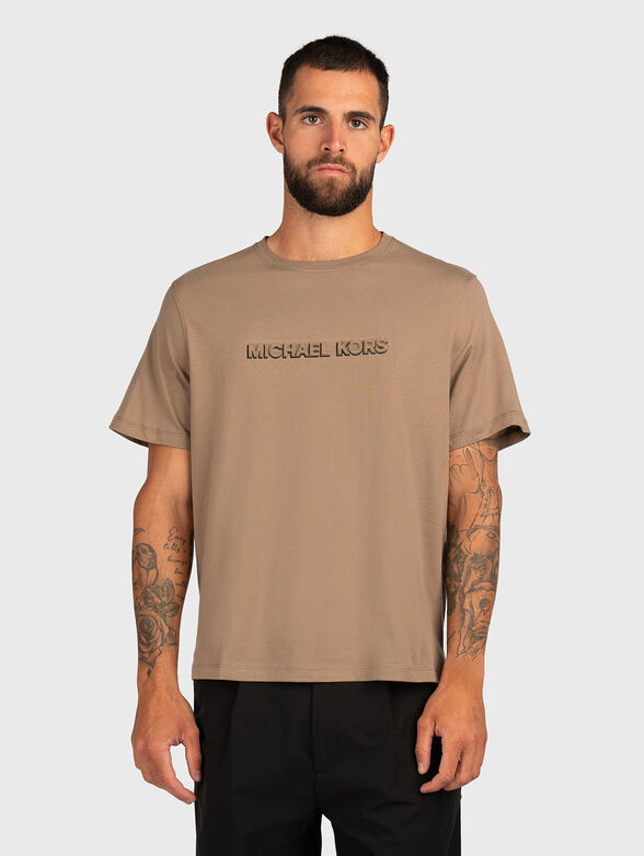 T-shirt with embossed logo - 1