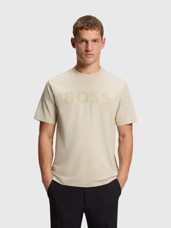 T-shirt with embossed logo  - 1