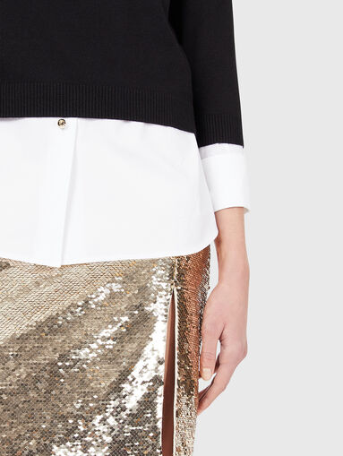 Sequin slit skirt - 3