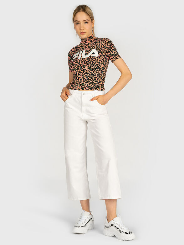 EVERY Cotton T-shirt with leopard print - 4
