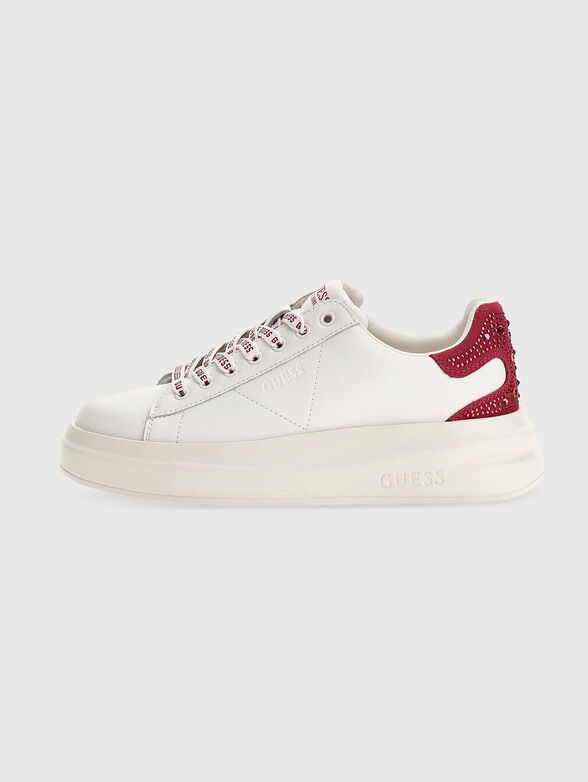 ELBINA genuine leather white sneakers - 1