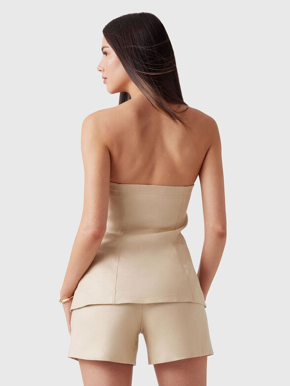 Linen top with buttons - 3