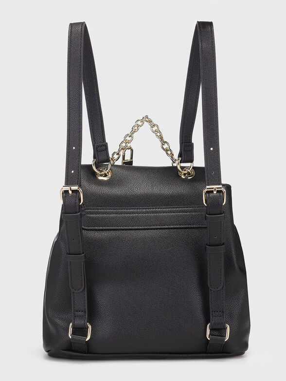 Black backpack with metal accents - 2