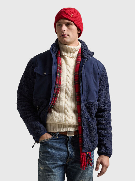 Тъмносиньо яке с цип - 1