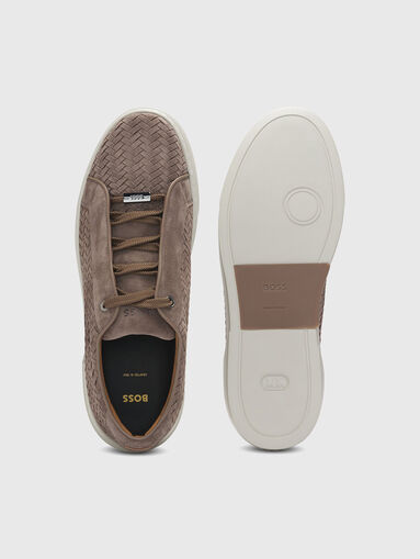 GARY woven-suede sneakers  - 5