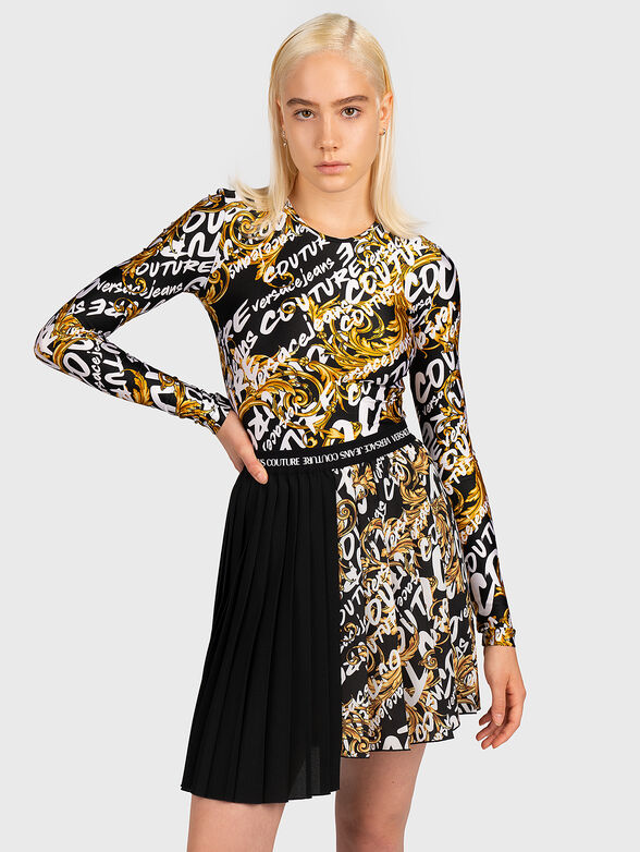 Bodysuit with baroque print - 1