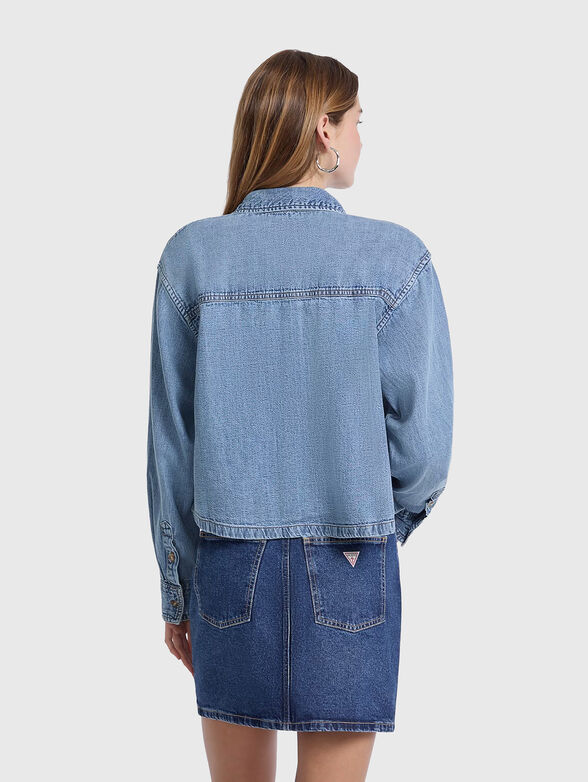 Cropped denim shirt - 3