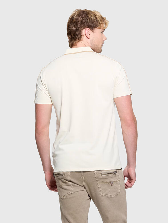 Black cotton polo shirt with details - 3