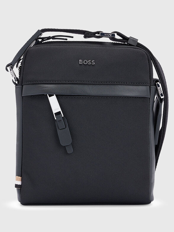Black logo crossbody bag  - 1