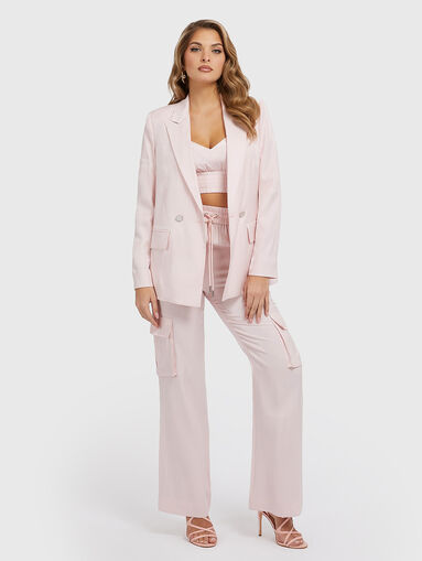 CHANTAL satin cargo pants - 5