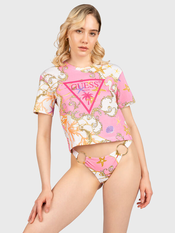 T-shirt with nautical print - 1
