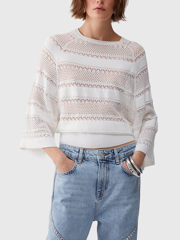 Lace patterned sweater - 1