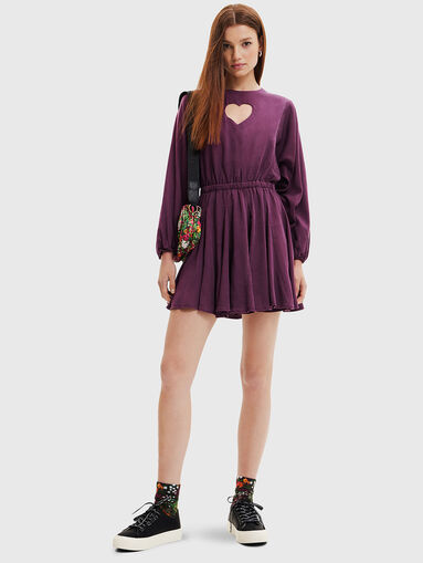 FRIDA dress with heart accent detail - 5