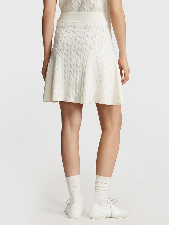Knitted mini skirt in wool blend - 2