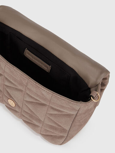 Quilted crossbody bag in nubuck - 5