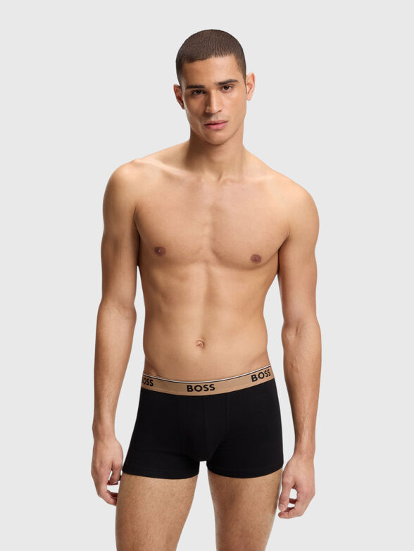 Set of three pairs of boxer shorts with a logo - 4