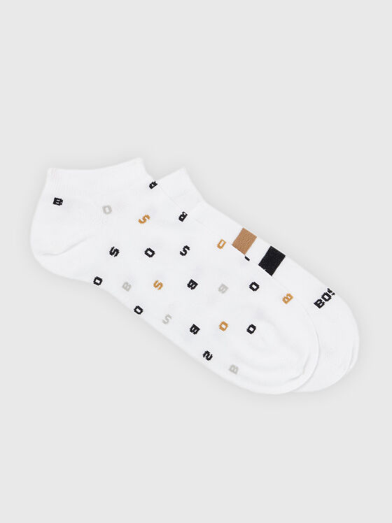 Комплект от два чифта чорапи с лого детайли  - 1