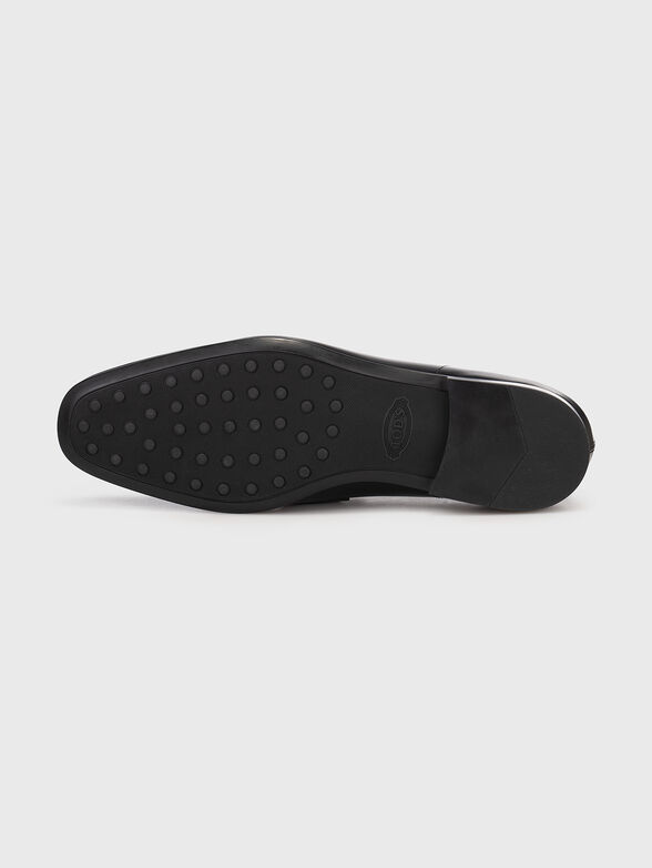 Leather loafers with buckle - 5