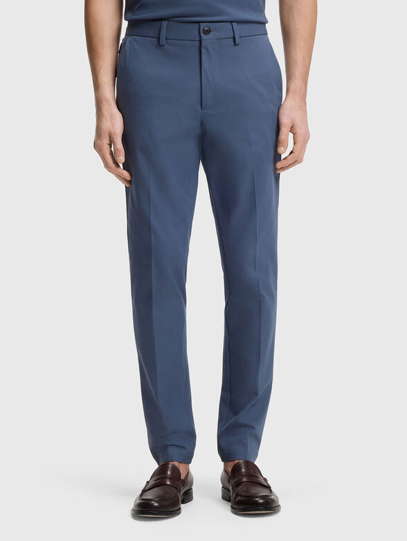 Cotton slim trousers - 1