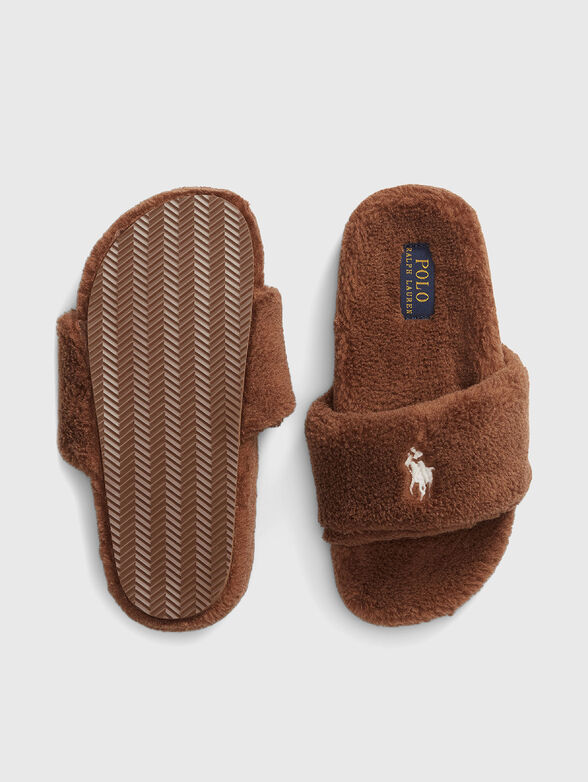 Soft texture slippers with logo - 4