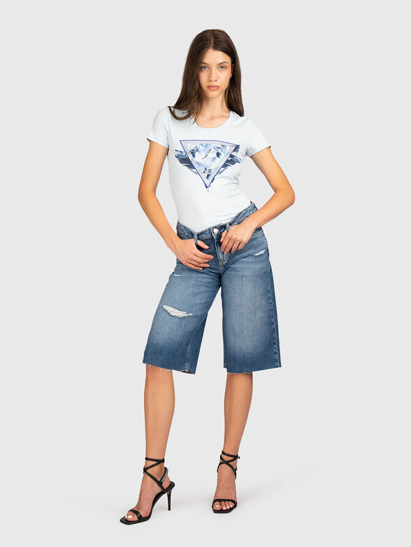 Cotton-blend T-shirt - 2