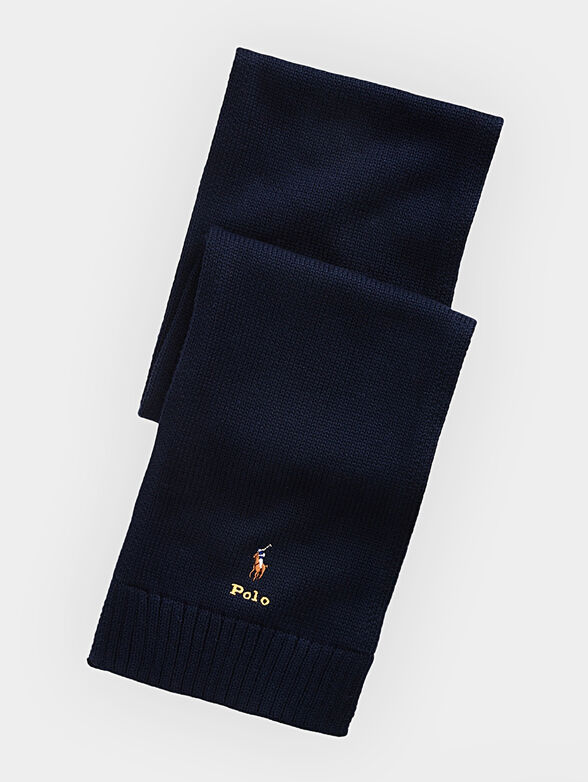 Knitted scarf with logo - 1