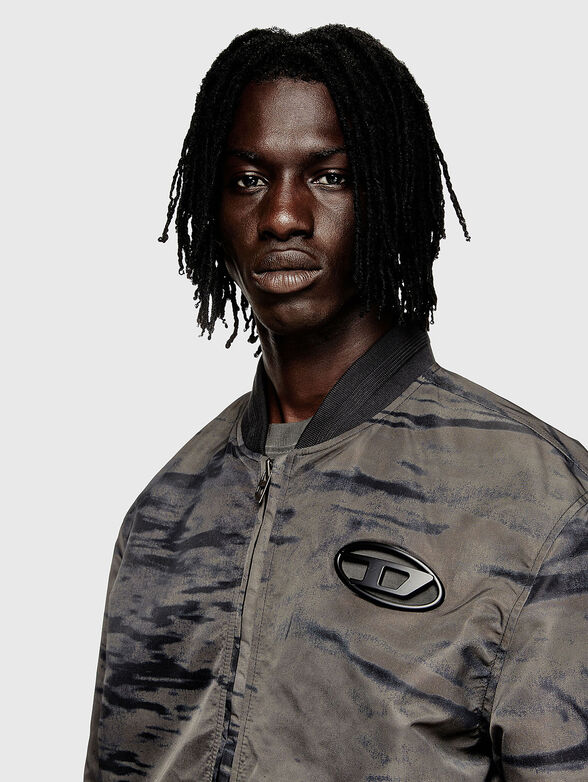 J-KEPES-DLBZ padded bomber jacket in printed satin - 4