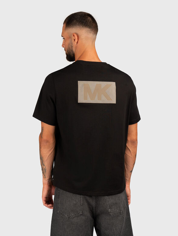 Cotton T-shirt with accent back - 3