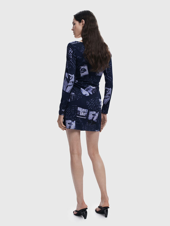 Long sleeve mini dress - 2