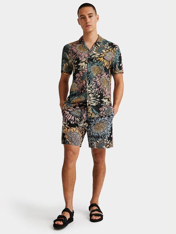 Floral print swim shorts - 4