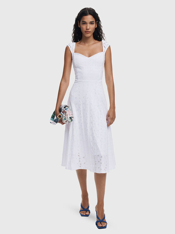 SARA embroidered midi dress - 1