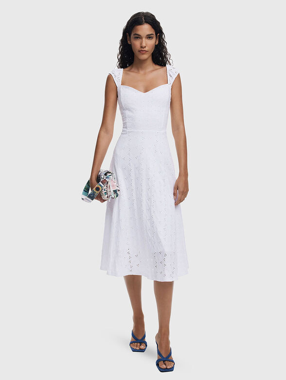 SARA embroidered midi dress - 1