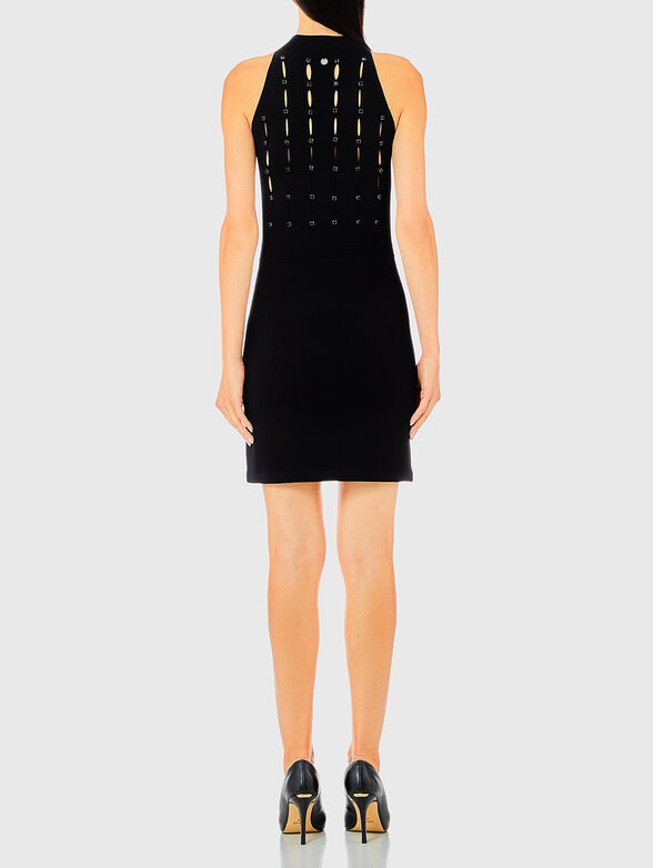 Dress with accent cutouts and rhinestones - 2